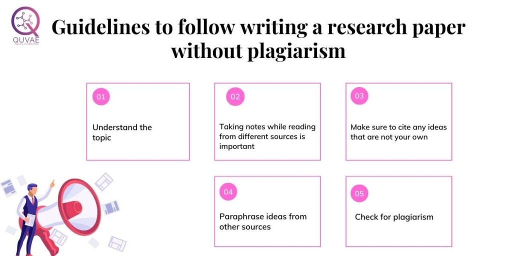 how can you avoid plagiarism in writing a research paper